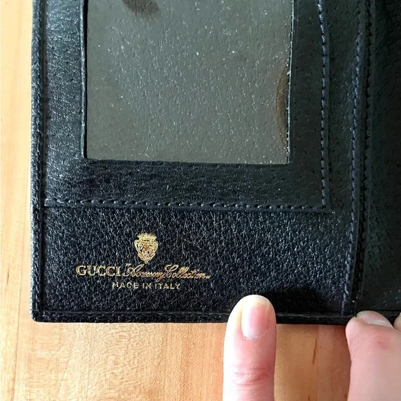 Gucci Vintage Long Wallet Accessory Collection Black Leather Trim/Interior - Picture 5 of 8